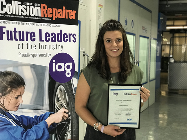 Apprentice Amber Gabelich named National Collision Repairer Future Leader