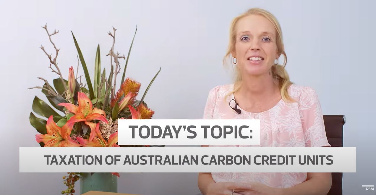 TAXATIONS OF AUSTRALIAN CARBON CREDIT UNITS (ACCUS)